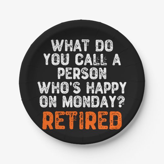 Assiettes En Carton Comment appelez-vous une personne qui est heureuse (Devant)