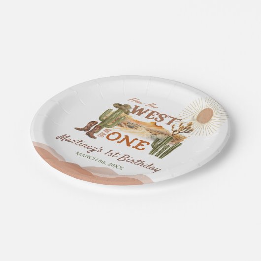 Assiettes En Carton Comment L'Occident Était Un Cowboy De Fête D'Anniv (Angle)