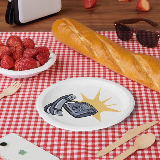 Assiettes En Carton Communications téléphoniques