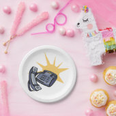 Assiettes En Carton Communications téléphoniques (Fête)