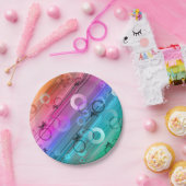 Assiettes En Carton Composition Abstraite (Fête)