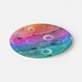 Assiettes En Carton Composition Abstraite (Angle)