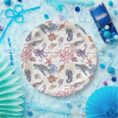 Assiettes En Carton Composition de l'eau souterraine Conception 1 (Fête)