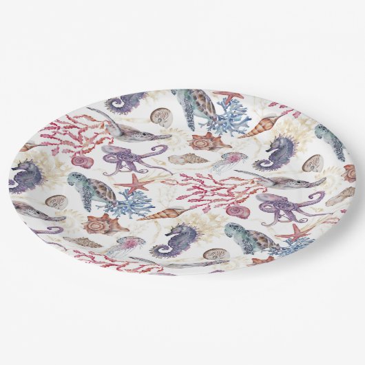 Assiettes En Carton Composition de l'eau souterraine Conception 1 (Angle)