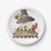 Assiettes En Carton Comptez vos bénédictions (Devant)