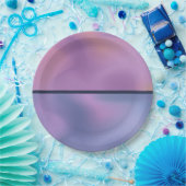 Assiettes En Carton Conception abstraite moderne de l'étirement rose e (Fête)