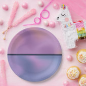 Assiettes En Carton Conception abstraite moderne de l'étirement rose e (Fête)