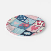 Assiettes En Carton Conception Charming Cute Patchwork (Angle)