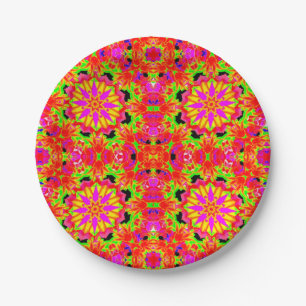 Assiettes En Carton Conception colorée dynamique pour plaque de papier