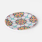 Assiettes En Carton Conception colorée turque sans couture  (Angle)