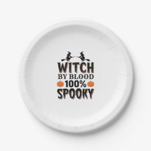 Assiettes En Carton Conception d'ADN de sorcière Humour épouvantable d