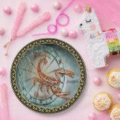 Assiettes En Carton Conception d'astrologie de zodiaque de Scorpion (Fête)