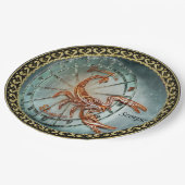 Assiettes En Carton Conception d'astrologie de zodiaque de Scorpion (Angle)