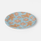 Assiettes En Carton Conception de biscuits en pain d'épice de Noël (Angle)