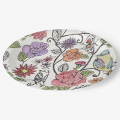 Assiettes En Carton Conception de Bloomsbury sur Plaques de papier (Angle)