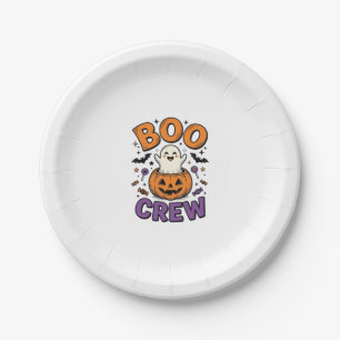 Assiettes En Carton Conception de chemise Halloween Citrouille Fantôme