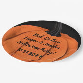 Assiettes En Carton Conception de Citrouille éffrayant avec options de (Angle)