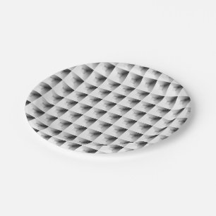 Assiettes En Carton conception de compartiment en gris...