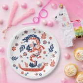 Assiettes En Carton Conception de course de bateaux Dragon (Fête)