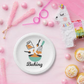 Assiettes En Carton Conception De Cuisson Pour Bakers (Fête)