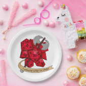 Assiettes En Carton Conception de dés barbares (Fête)