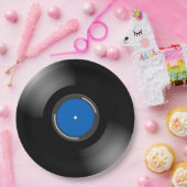 Assiettes En Carton Conception de disques vinyle (Fête)