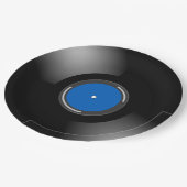 Assiettes En Carton Conception de disques vinyle (Angle)