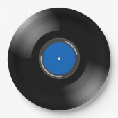 Assiettes En Carton Conception de disques vinyle (Devant)