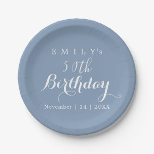 Assiettes En Carton Conception de fête d'anniversaire en typographie m