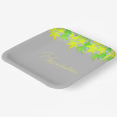 Assiettes En Carton Conception de feuilles (Angulaire)