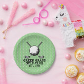 Assiettes En Carton Conception de logo de golf personnalisé pour club (Fête)