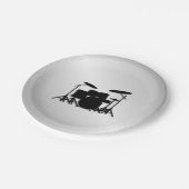 Assiettes En Carton Conception de musique à tambour (Angle)