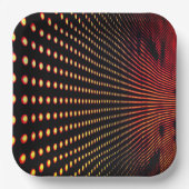 Assiettes En Carton Conception de points d'art (Recto)