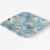 Assiettes En Carton Conception de prairie de marais (Angulaire)