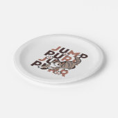 Assiettes En Carton Conception de saut de chat - Artwork de purr de sa (Angle)