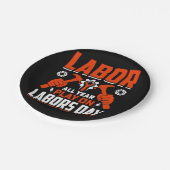 Assiettes En Carton conception de t-shirt journée de travail (Angle)