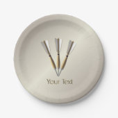 Assiettes En Carton Conception de tableau groupé (Devant)