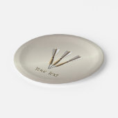 Assiettes En Carton Conception de tableau groupé (Angle)