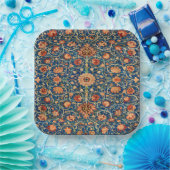 Assiettes En Carton Conception de tapis de William Morris (Fête)