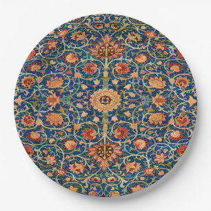 Assiettes En Carton Conception de tapis de William Morris