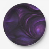 Assiettes En Carton Conception de torsion violette foncée (Devant)