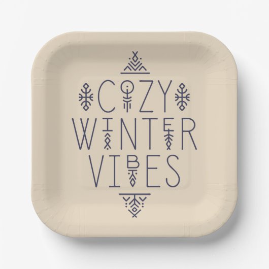Assiettes En Carton Conception de vidéos d'hiver (Recto)