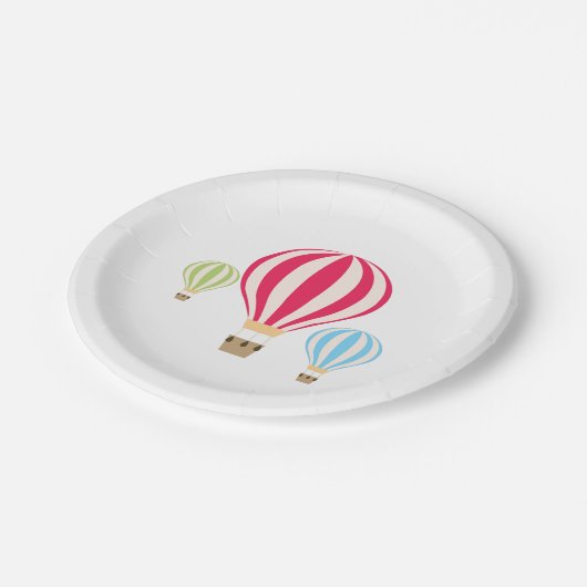 Assiettes En Carton Conception des ballons à air chaud (Angle)