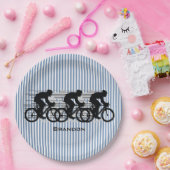 Assiettes En Carton Conception des bandes cyclables (Fête)