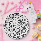 Assiettes En Carton Conception des cercles (Fête)