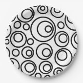 Assiettes En Carton Conception des cercles (Devant)