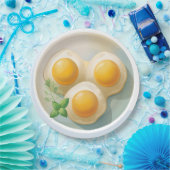 Assiettes En Carton Conception des oeufs Sunny Side up (Fête)