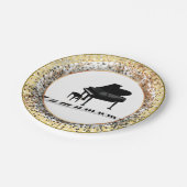 Assiettes En Carton Conception d'icônes de piano (Angle)