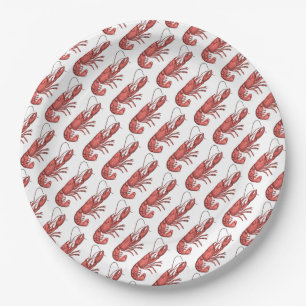Assiettes En Carton Conception d'image Red Lobster