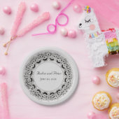 Assiettes En Carton Conception Doily (Fête)